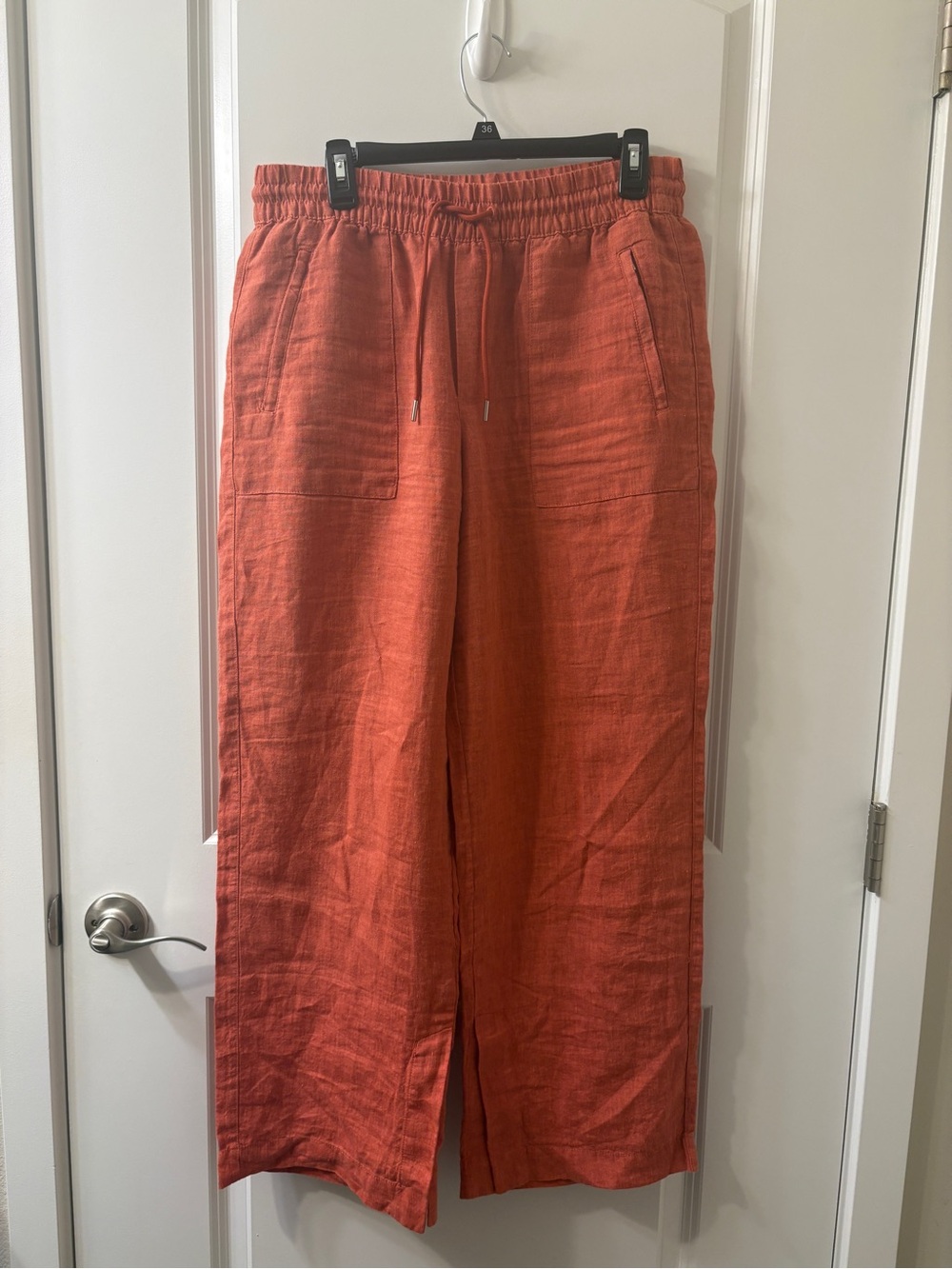 Athleta Retreat Wide-Leg Linen Pants - Size 10